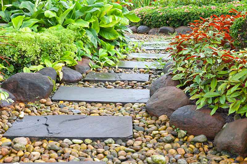 Garden Stepping Stone Installation In Murrieta CA